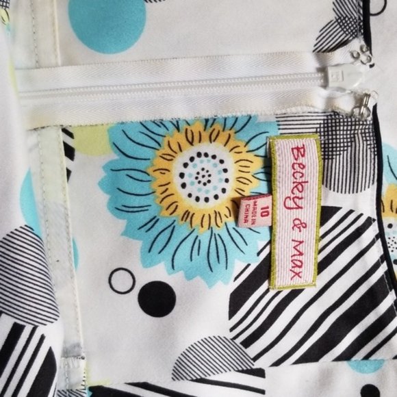 EUC Becky & Max Cotton Stretch Floral Fit & Flare Sundress - Picture 11 of 12